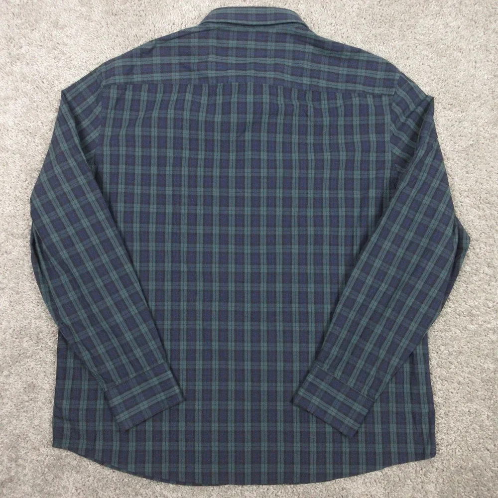 Untuckit Shirt‎ Mens 2XL Blue Green Plaid Sylvaner Red Cotton Button Up EUC
